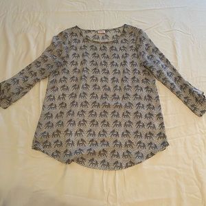 Pixley Elephant Blouse grey/white Size S